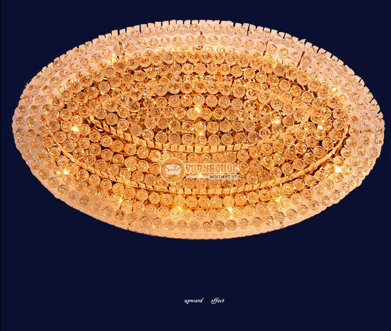 Đèn ốp trần pha lê kích thước lớn cho không gian rộng CM256-13